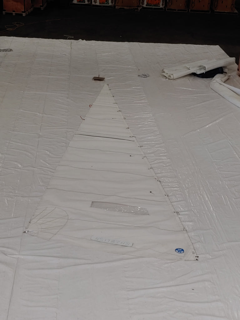 Dacron Head Sail by North Sails for Etchells 22 in Excellent Condition 25.5' Luff