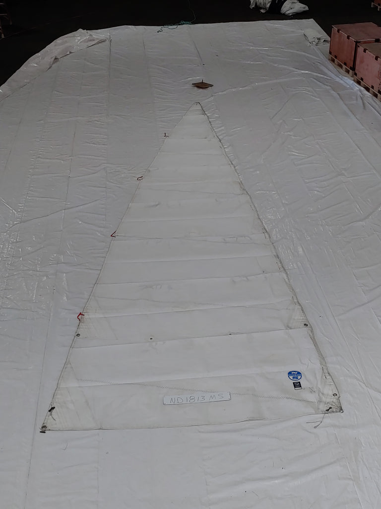 Dacron Main Sail by North Sails in Good Condition 25.3' Luff