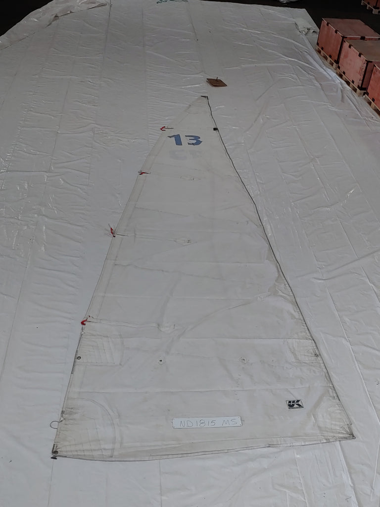 Dacron Main Sail by UK Sailmakers in Fair Condition 24.4' Luff