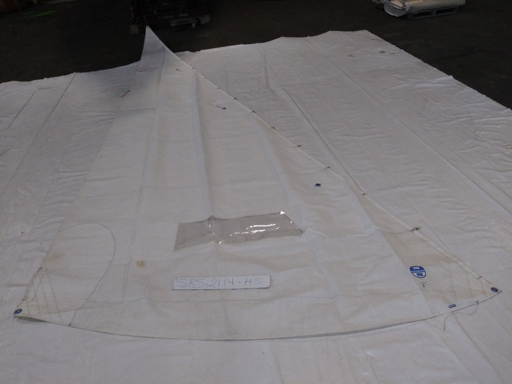 Dacron Head Sail by Hood for J 22 in Good Condition 23.1' Luff