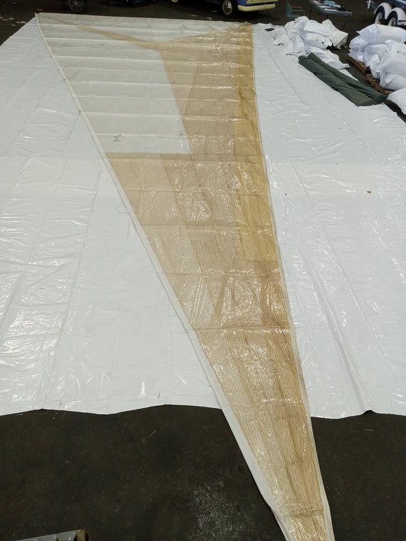 Mylar/Kevlar Head Sail in Fair Condition 48' Luff