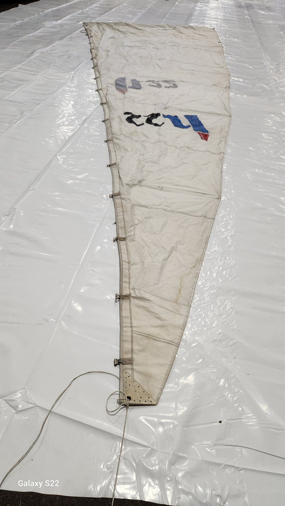 Dacron Mainsail for Hunter 22 in Fair Condition- 22.1' Luff