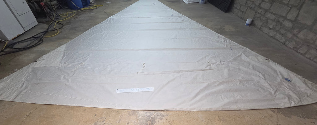 Dacron Genoa Sail for C & C 30 by North Sails in Fair Condition 32.6' Luff