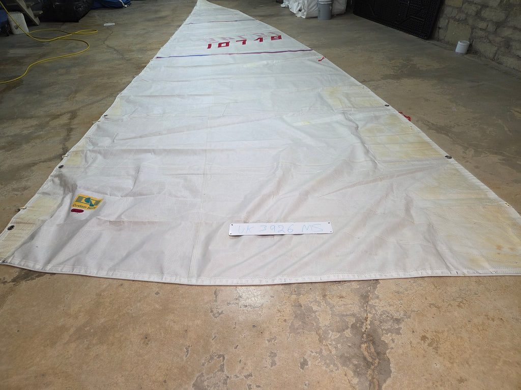 Dacron Main Sail by Custom Sails in Good Condition 30' Luff