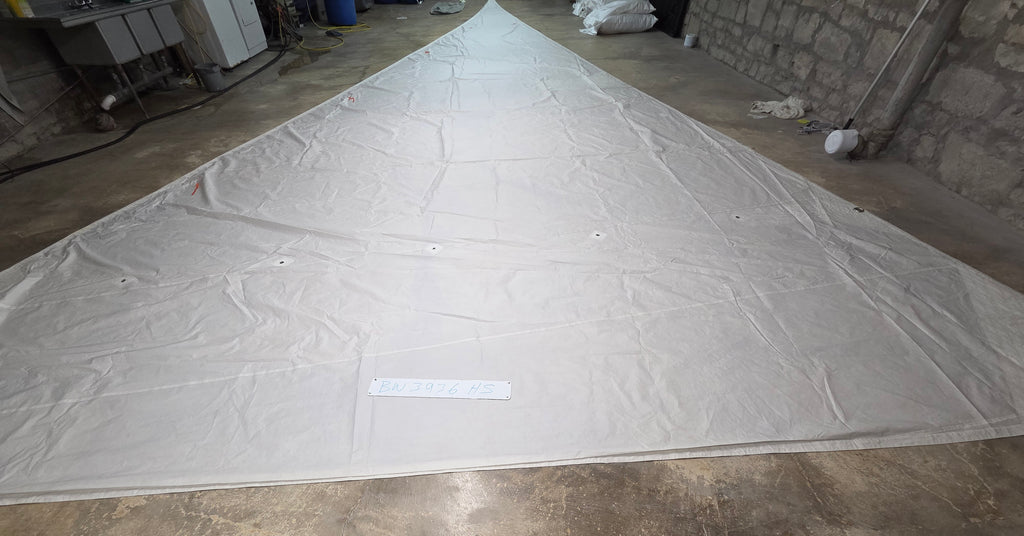 Dacron Head Sail by Boston Sailmakers in Good Condition 46.4' Luff