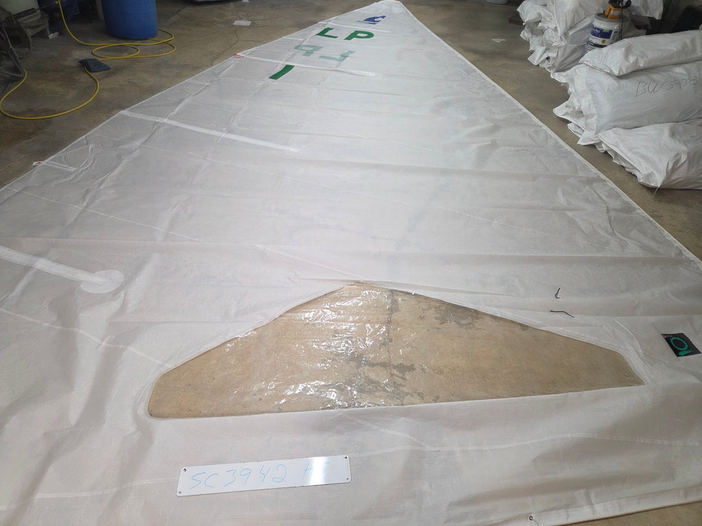 Reinforced Laminate Main Sail for C Scow by Quantum in Excellent Condition 26.2' Luff