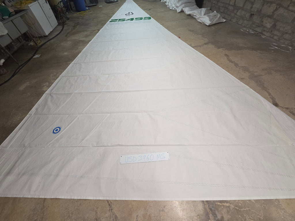 Dacron Roller Furling Main Sail for Oceanis 411 by Neil Pryde International in Excellent Condition 40.7' Luff