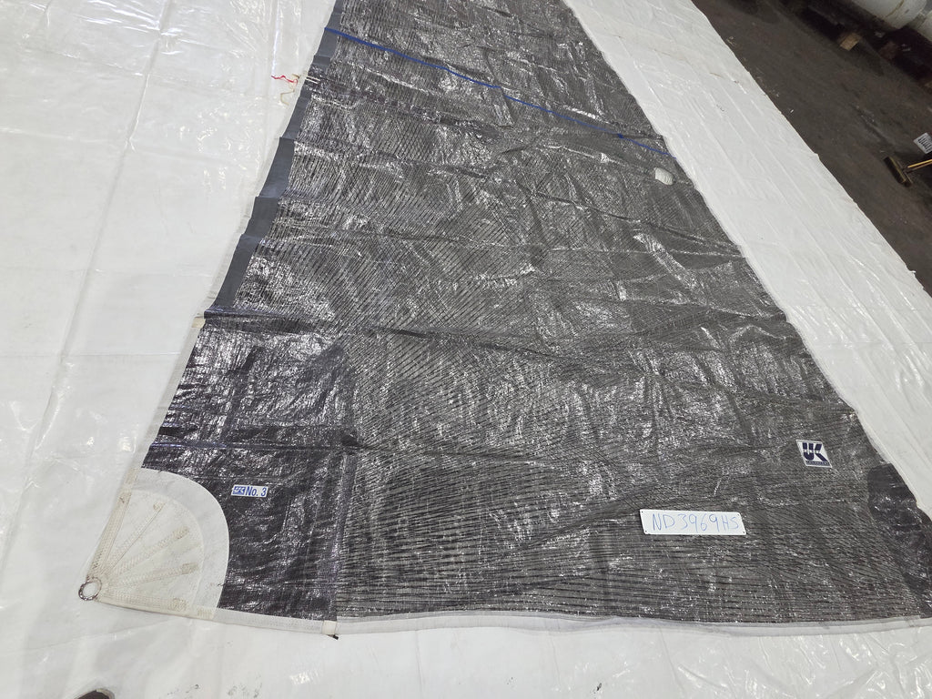 Carbon Mylar Kevlar Head Sail for NM 36 by UK Sailmakers in Good Condition 46.8' Luff