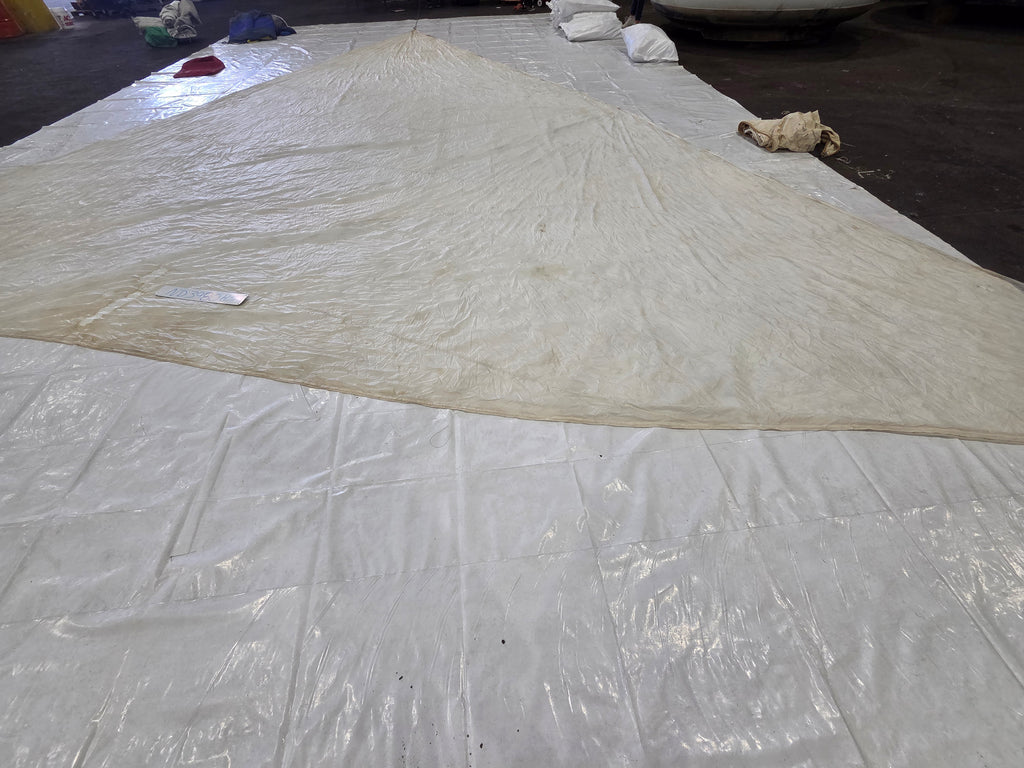 Nylon Head Sail by Murphy and Nye Sails in Fair Condition 38.7' Luff