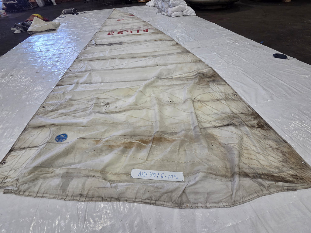 Dacron Main Sail by North Sails in Poor Condition 39' Luff