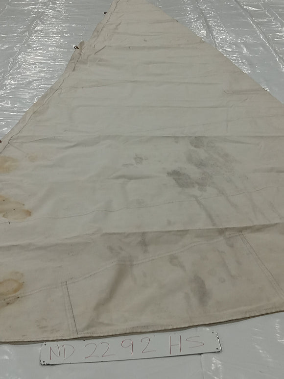 Dacron Headsail by Mike Joyce in Poor Condition 21.5' Luff