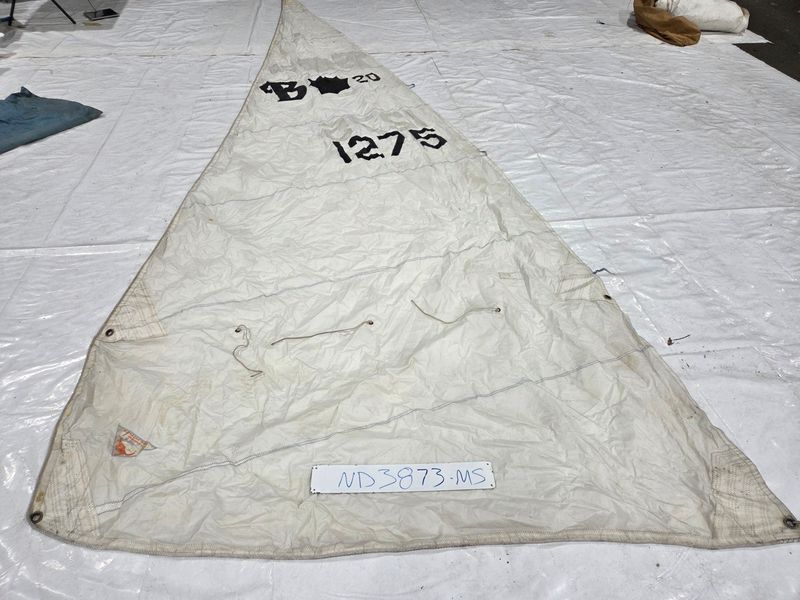 Dacron Main Sail for B 20 by Atlantic Sails in Fair Condition 20.5' Luff