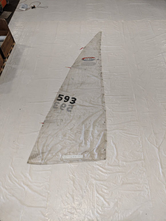 Dacron Mainsail by North Sails in Fair Condition 23.8' Luff