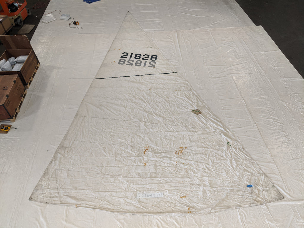 Dacron Head Sail by Hood in Fair Condition 34.3 Luff