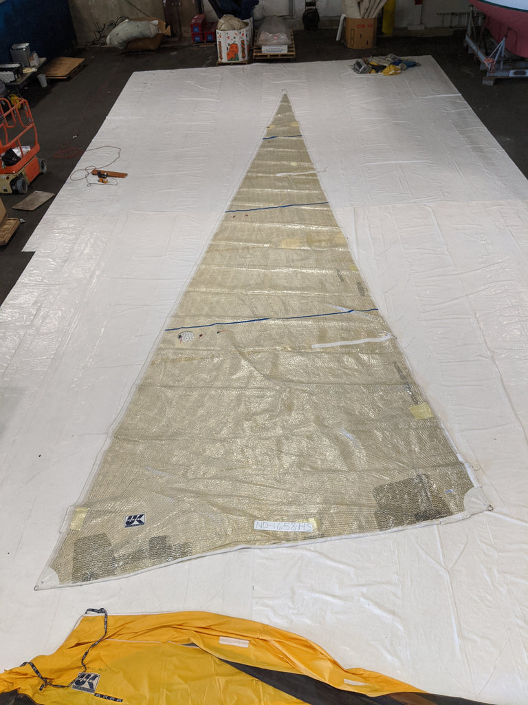 Kevlar Head Sail by UK Sails in Poor Condition 50' Luff