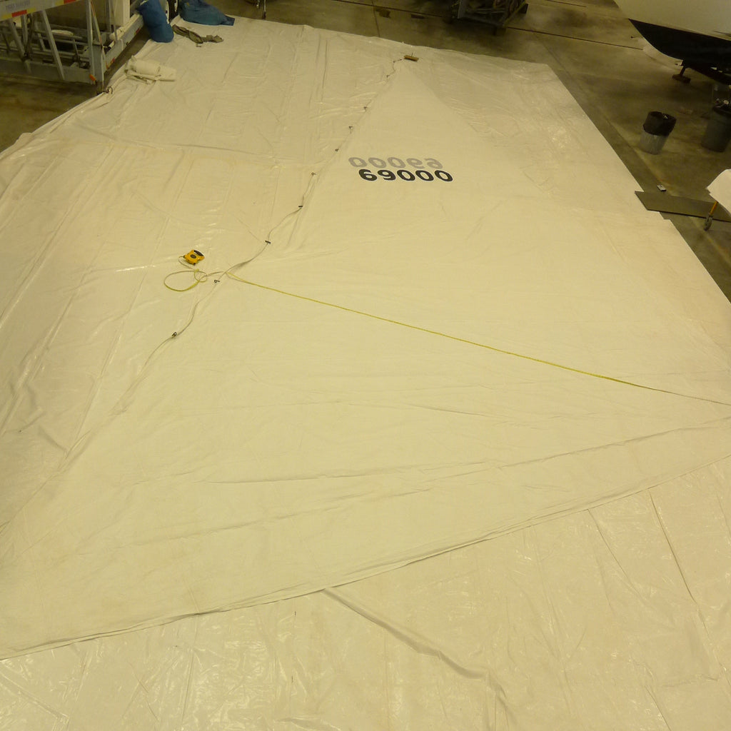 Dacron Head Sail by Kenneth Watts in Good Condition 48' Luff