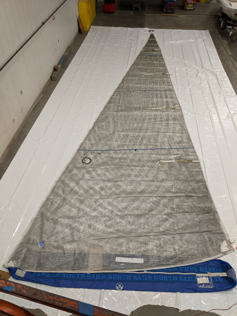 Carbon Laminate Headsail by North Sails for Farr 40 Fair Condition 52.5' Luff