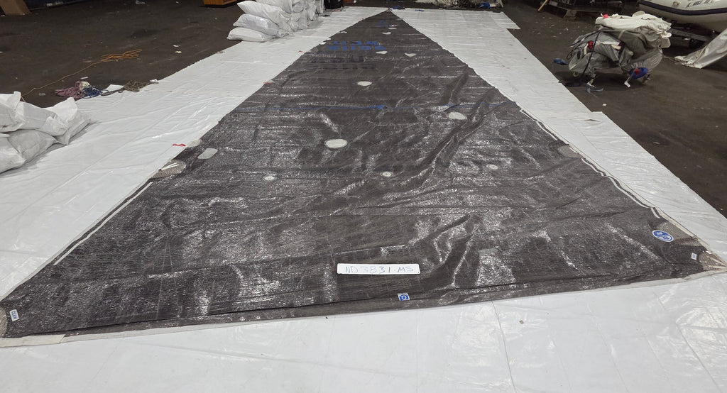 Carbon Laminate Main Sail for Beneteau 40.7 by North in Fair Condition 48' Luff
