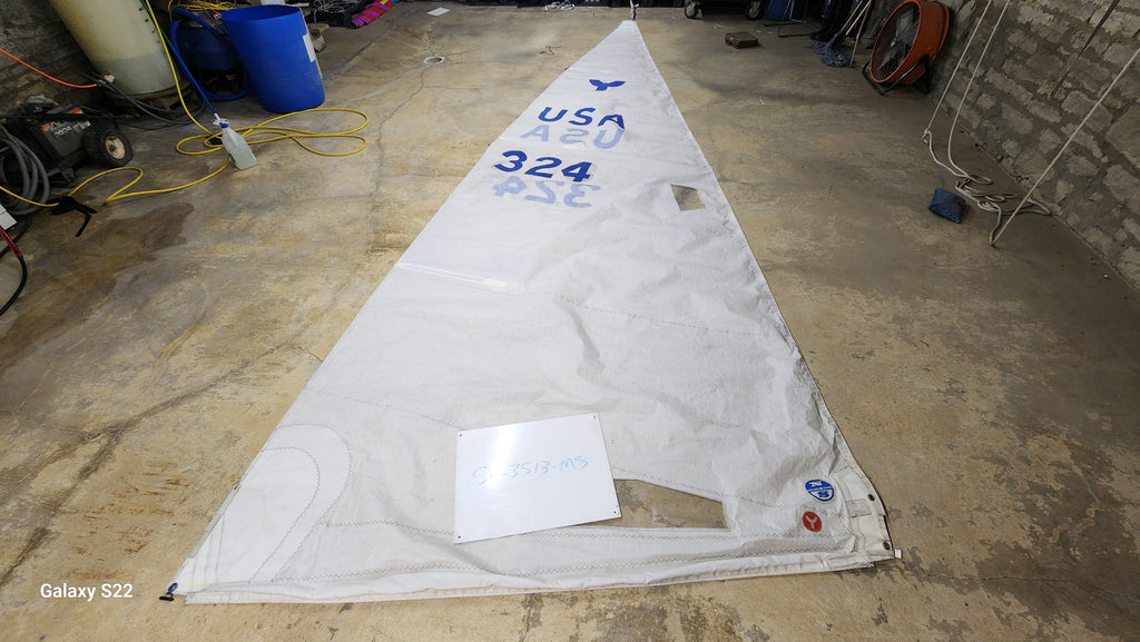Dacron Main Sail for Yngling by North in Good Condition 21.8' Luff