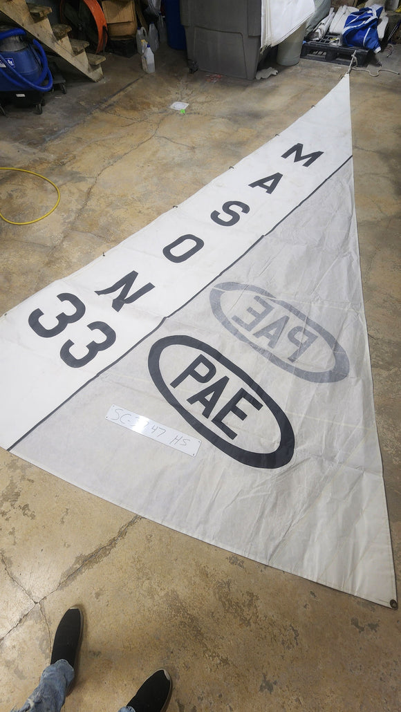 Dacron Headsail for Mason 33 by Odyssey in Excellent Condition 21' Luff