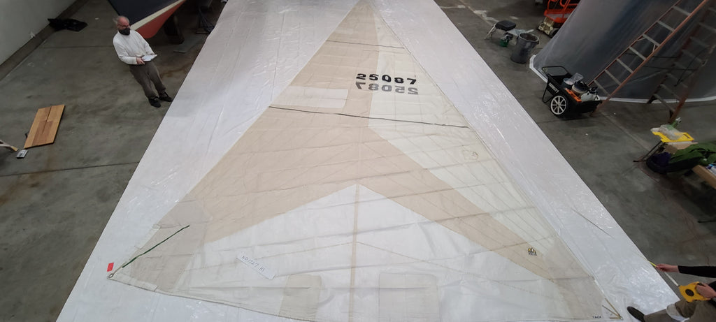 Mylar/Kevlar Genoa for Ericson 32-3 by Doyle in Good Condition 40.6' Luff